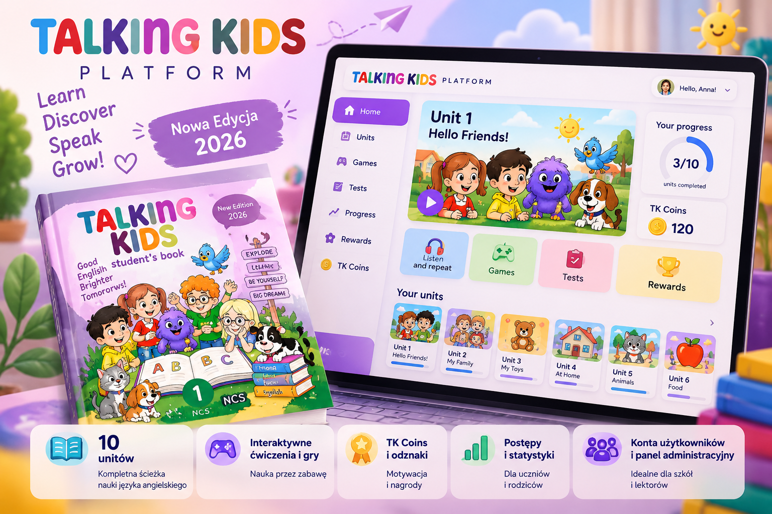 Talking Kids Platform — nowoczesna platforma edukacyjna dla dzieci