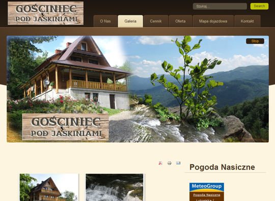 Archiwalny podgląd Gościńca Pod Jaskiniami